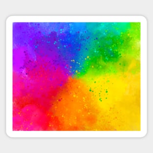 Painted Color Wheel Sticker